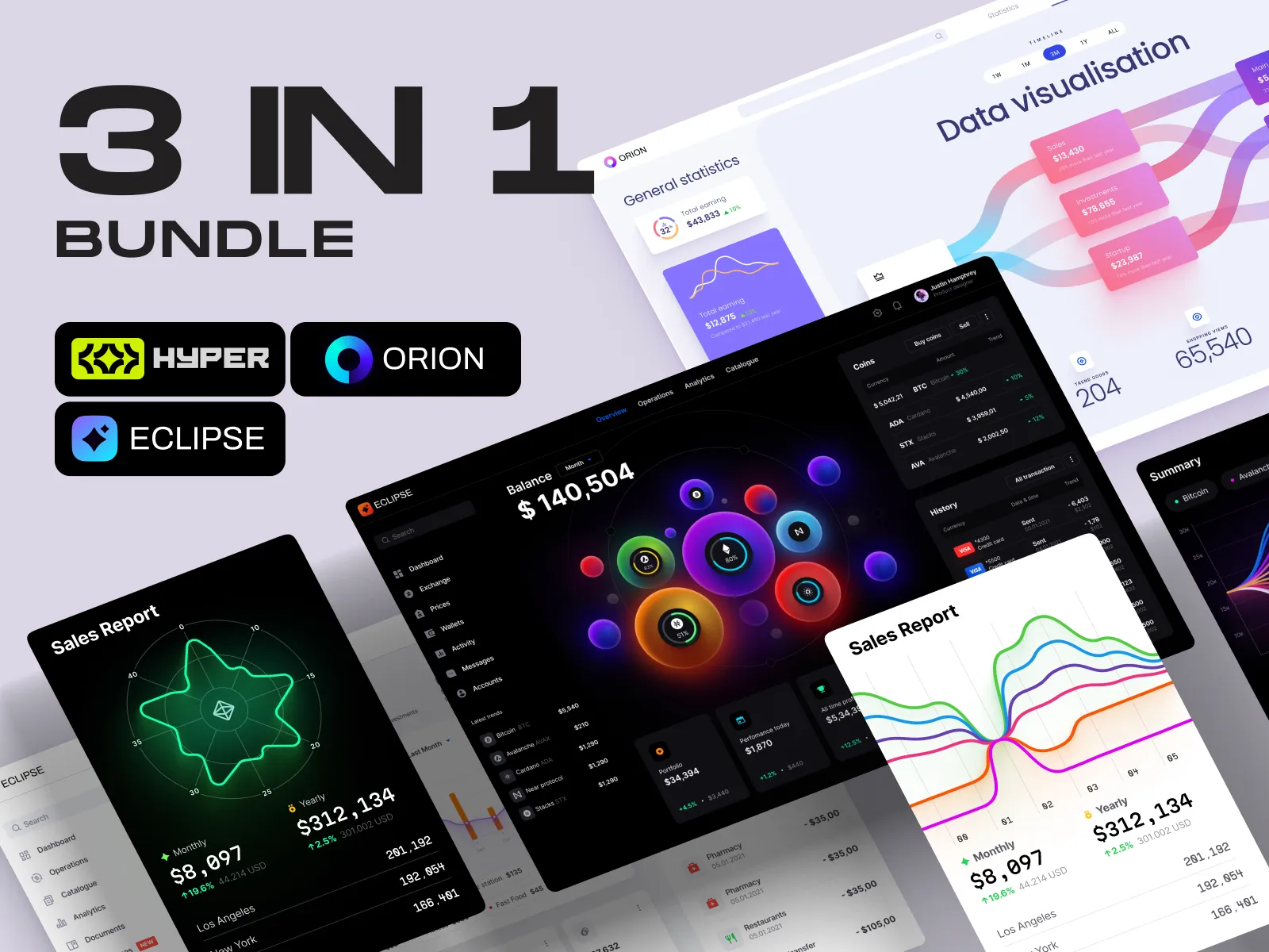 Aurora Bundle ✦ Orion + Eclipse + Hyper ✦ Save 30%