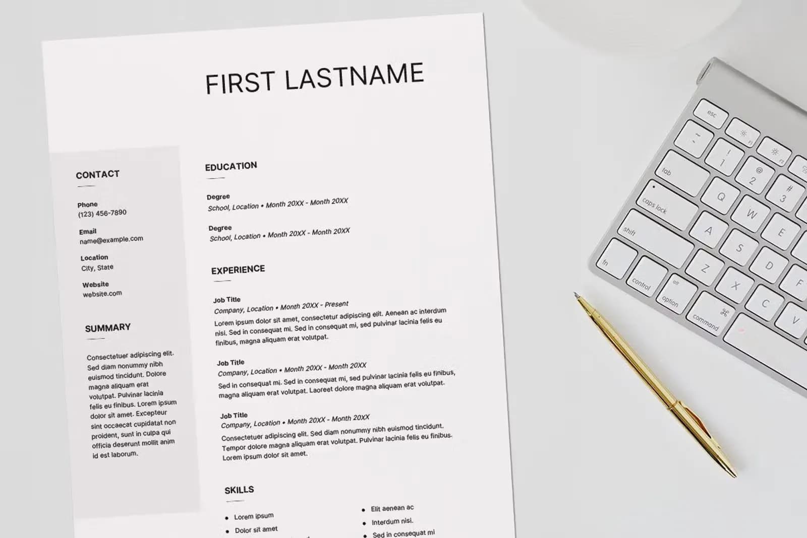 Professional Resume Templates